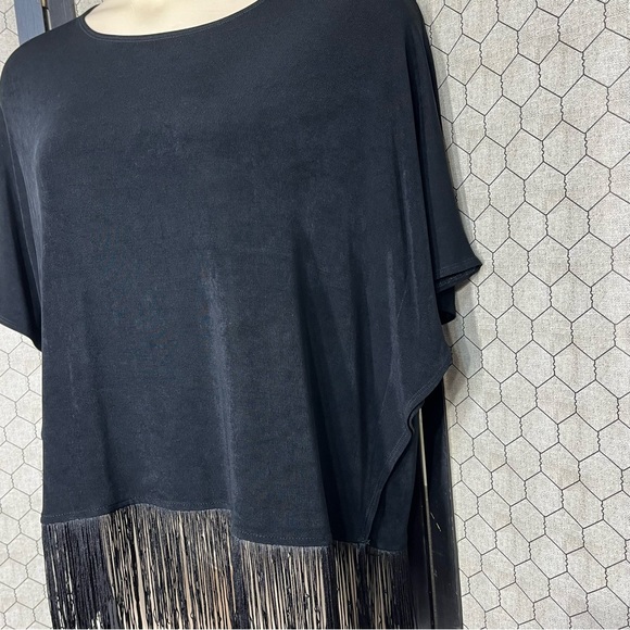 Travelers by Chico’s Fringe Poncho - Picture 2 of 10